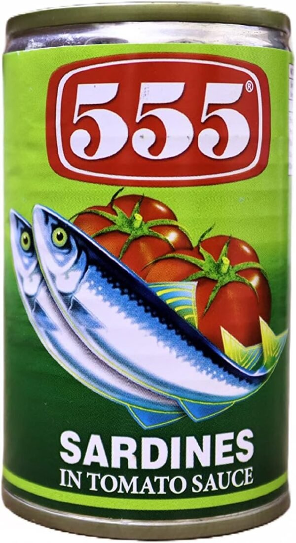 555 SARDINES IN TOMATO SAUCE 425GM REGULAR